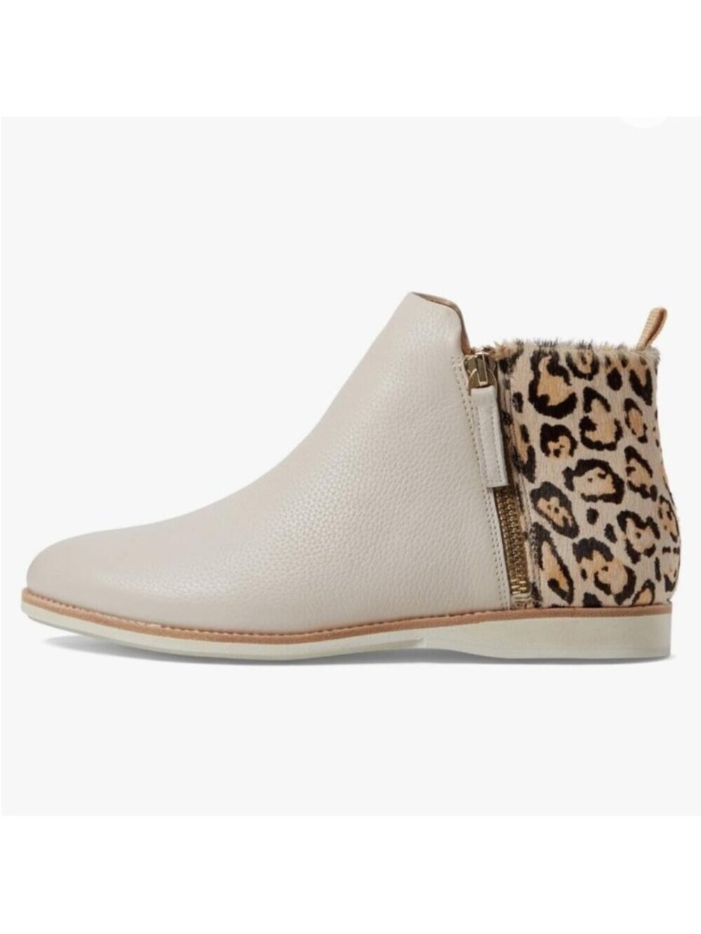Rollie Womens Booties 7 ankle boots Fall Comfort Low Heel Neutral Leopard Boho